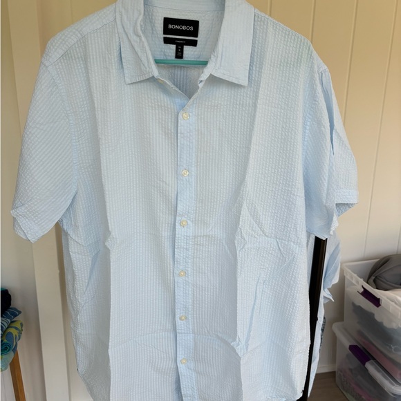 Bonobos Blue Seersucker Button Down - Picture 1 of 3